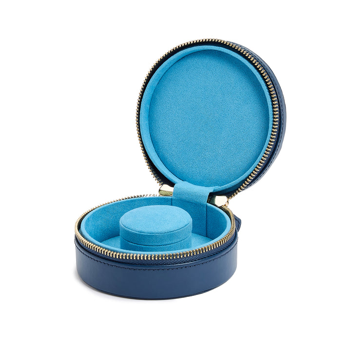 WOLF Sophia Indigo Round Mini Zip Case