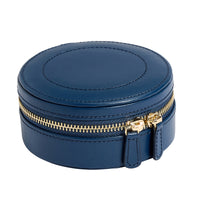 WOLF Sophia Indigo Round Mini Zip Case - Michael Jones Jeweller