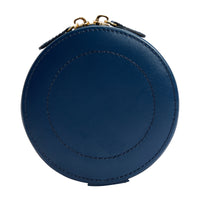 WOLF Sophia Indigo Round Mini Zip Case - Michael Jones Jeweller