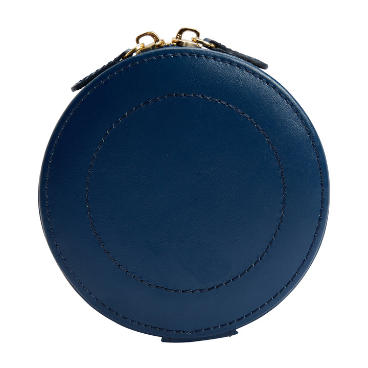 WOLF Sophia Indigo Round Mini Zip Case - Michael Jones Jeweller
