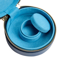 WOLF Sophia Indigo Round Mini Zip Case - Michael Jones Jeweller