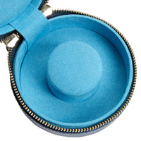 WOLF Sophia Indigo Round Mini Zip Case - Michael Jones Jeweller