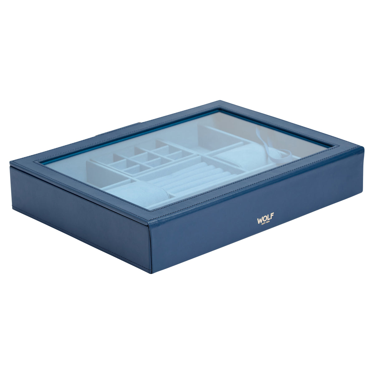 WOLF Sophia Jewellery Box with Window - Michael Jones Jeweller