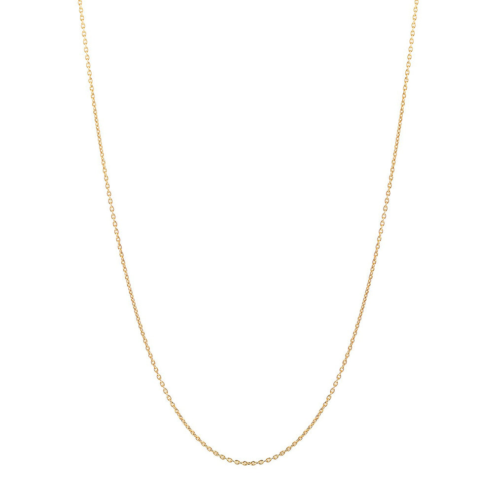 Ti Sento Yellow Gold Plated Trace Link 60cm Pendant Chain - Michael Jones Jeweller