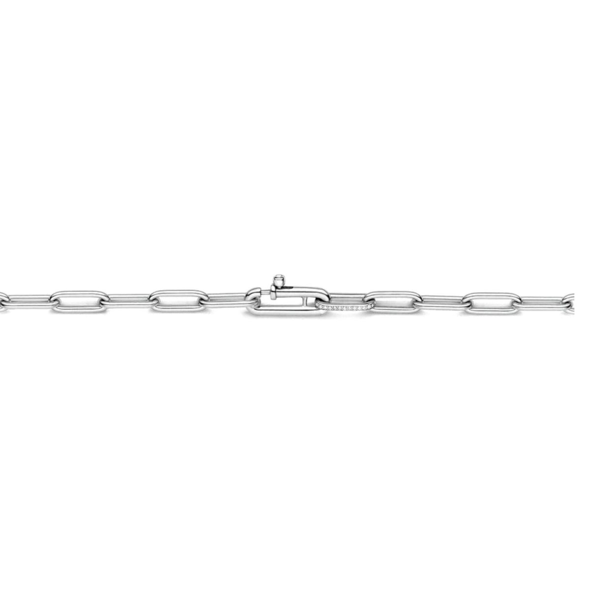 Ti Sento Silver Oval Link Chain 3947ZI/80 - Michael Jones Jeweller