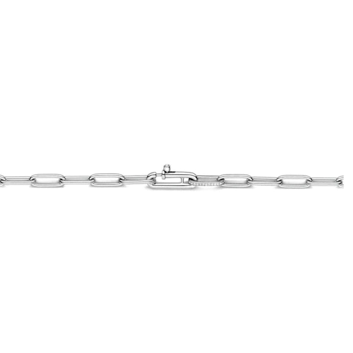 Ti Sento Silver Oval Link Chain 3947ZI/80