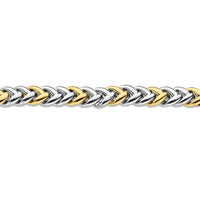 Ti Sento Yellow Gold Plaited Braided CZ Necket 3989ZY/42