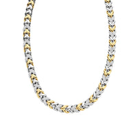 Ti Sento Yellow Gold Plaited Braided CZ Necket 3989ZY/42