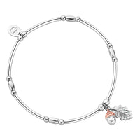 Royal Clogau® Sterling Silver Oak Leaf Affinity Bracelet with Topaz 3SBB125R - Michael Jones Jeweller
