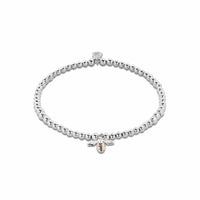 Clogau Nature's Wonder Sterling Silver Honey Bee Affinity Bracelet 3SBB15S - Michael Jones Jeweller