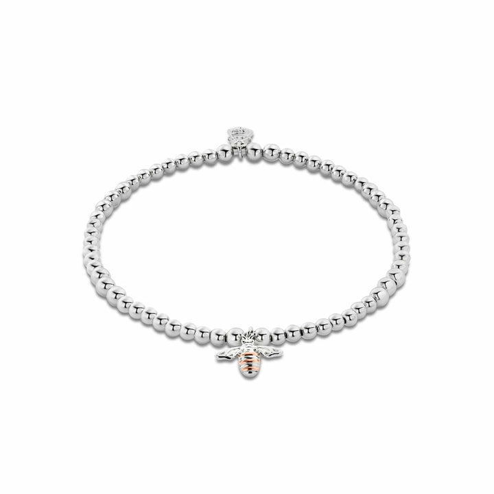 Clogau Nature's Wonder Sterling Silver Honey Bee Affinity Bracelet 3SBB15S - Michael Jones Jeweller