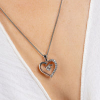 Clogau Forever Yours Sterling Silver Kiss Pendant with Zircon 3SCGKP - Michael Jones Jeweller