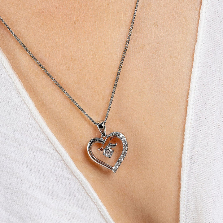 Clogau Forever Yours Sterling Silver Kiss Pendant with Zircon 3SCGKP - Michael Jones Jeweller