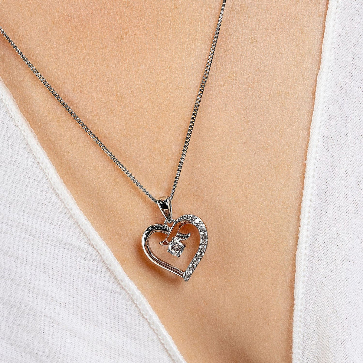 Clogau Forever Yours Sterling Silver Kiss Pendant with Zircon 3SCGKP - Michael Jones Jeweller