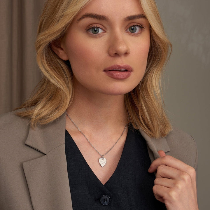 Clogau Insignia Sterling Silver Heart Pendant 3SCSHLP - Michael Jones Jeweller