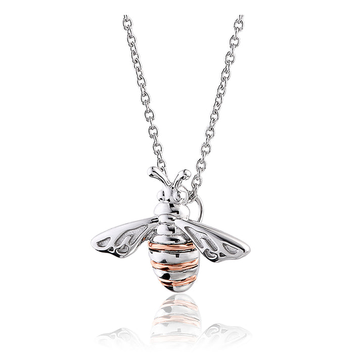 Clogau Nature's Wonder Sterling Silver Honey Bee Pendant 3SHNBP - Michael Jones Jeweller