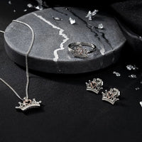 Clogau Julien MacDonald x Crown Stud Earrings 3SJMC0451 - Michael Jones Jeweller