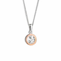 Clogau® Celebration Sterling Silver Single Stone Pendant with Topaz 3SMP5 - Michael Jones Jeweller