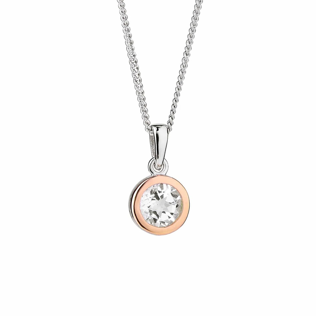 Clogau® Celebration Sterling Silver Single Stone Pendant with Topaz 3SMP5 - Michael Jones Jeweller