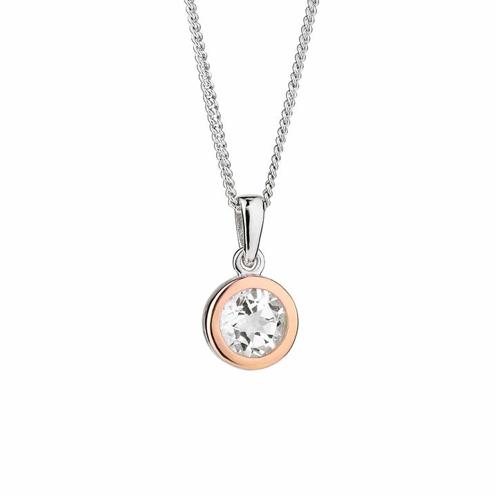 Clogau® Celebration Sterling Silver Single Stone Pendant with Topaz 3SMP5