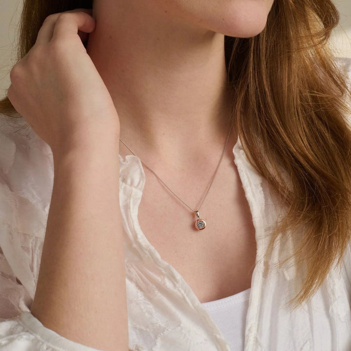 Clogau® Celebration Sterling Silver Single Stone Pendant with Topaz 3SMP5