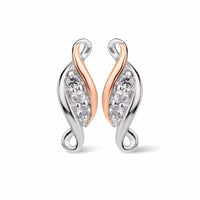 Clogau Past Present Future® Sterling Silver Earrings with Topaz 3SPPFE - Michael Jones Jeweller