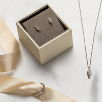 Clogau Past Present Future® Sterling Silver Earrings with Topaz 3SPPFE - Michael Jones Jeweller