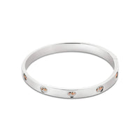 Clogau Insignia Sterling Silver Bangle 3STOLMNBG1 - Michael Jones Jeweller