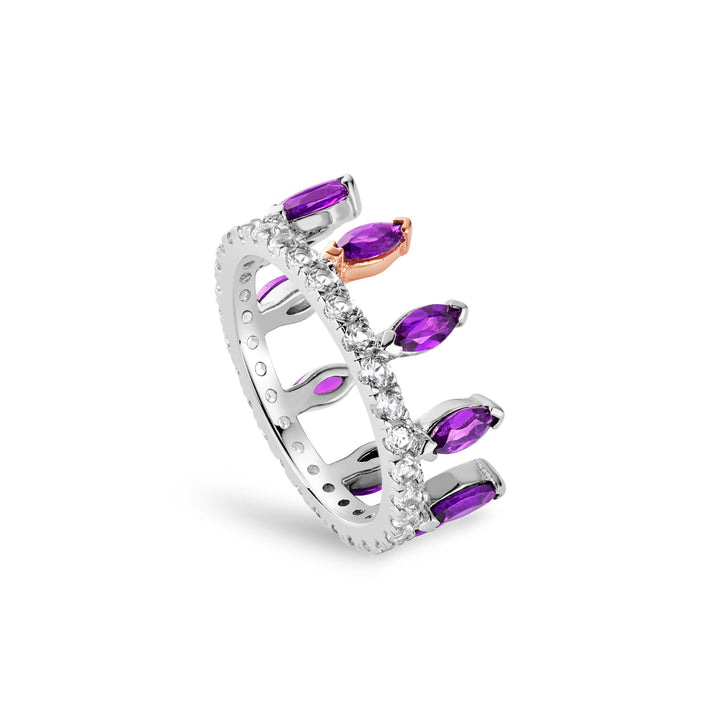 Clogau Celebration Crown Amethyst Ring - Michael Jones Jeweller