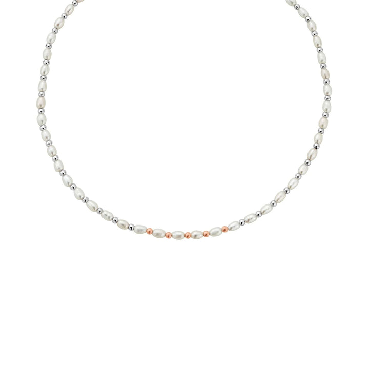 Clogau Beachcomber Silver and Pearl Choker