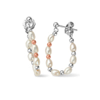 Clogau Beachcomber Silver and Pearl Drop Earrings - Michael Jones Jeweller