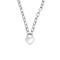 Cariad® Sterling Silver Padlock Necklace