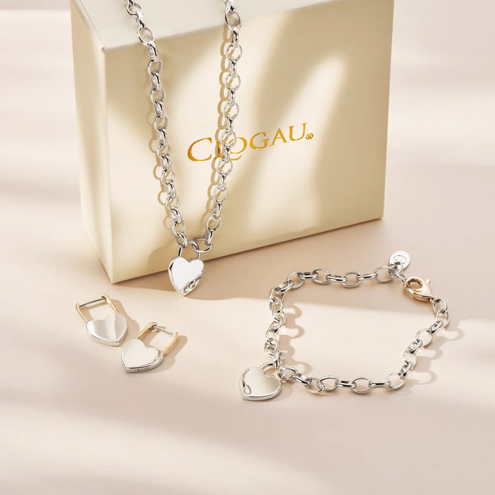 Clogau Cariad® Sterling Silver Padlock Hoop Earrings 3SCAR976