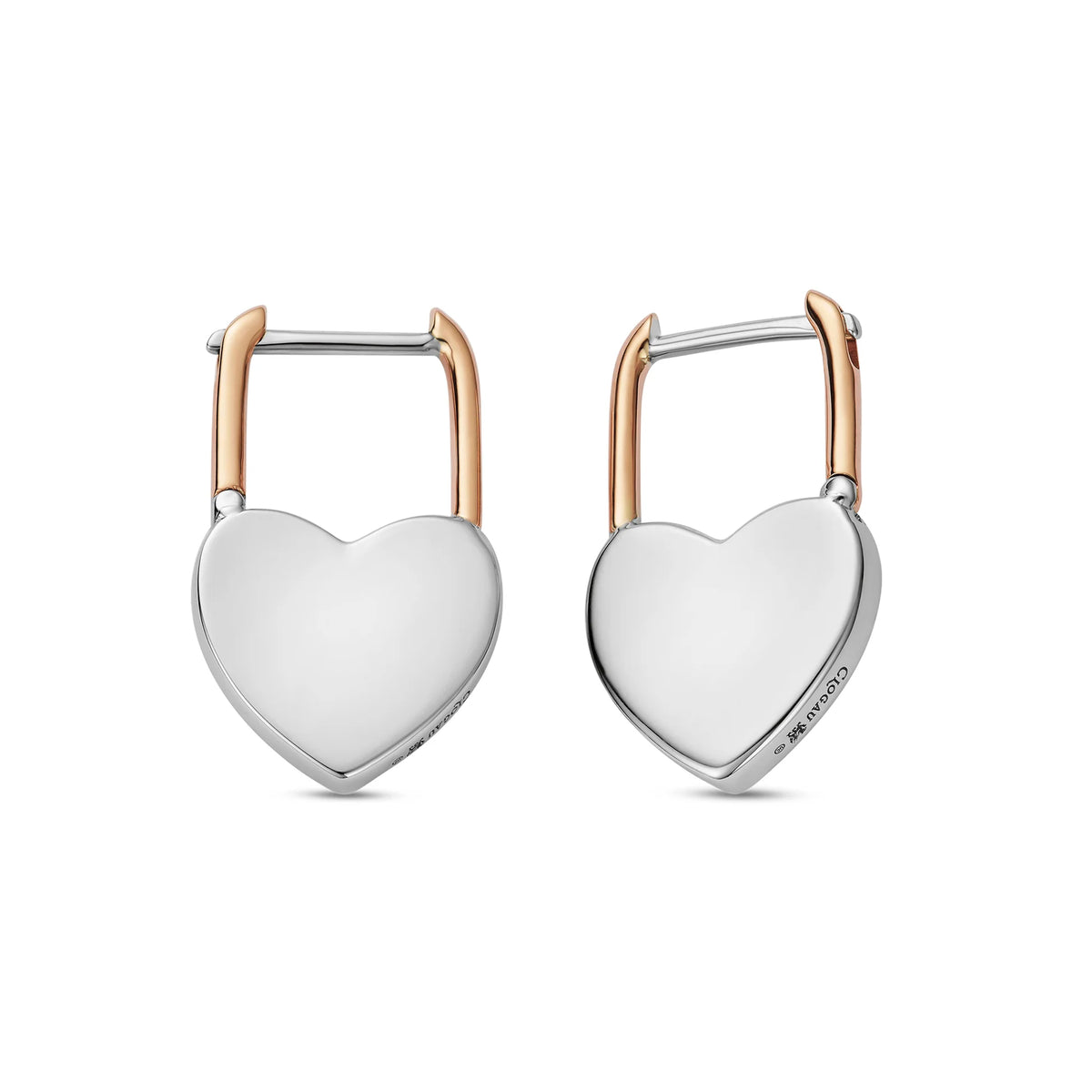 Clogau Cariad® Sterling Silver Padlock Hoop Earrings 3SCAR976 - Michael Jones Jeweller