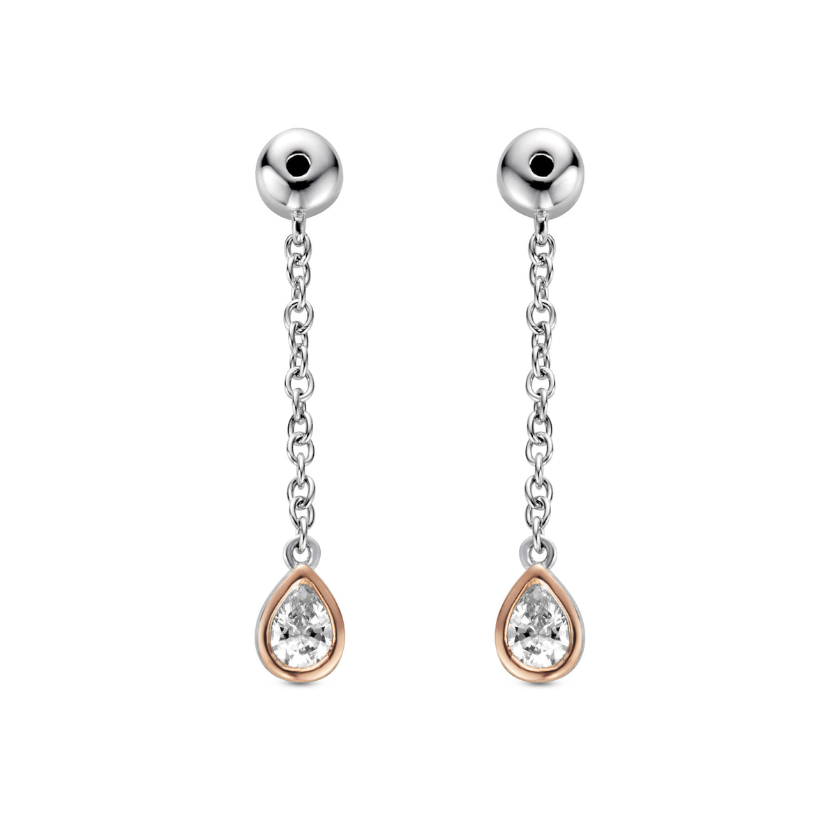 Clogau® Celebration Sterling Silver Drop Earring Backs with Swarovski® Zirconia 3SCEL1409