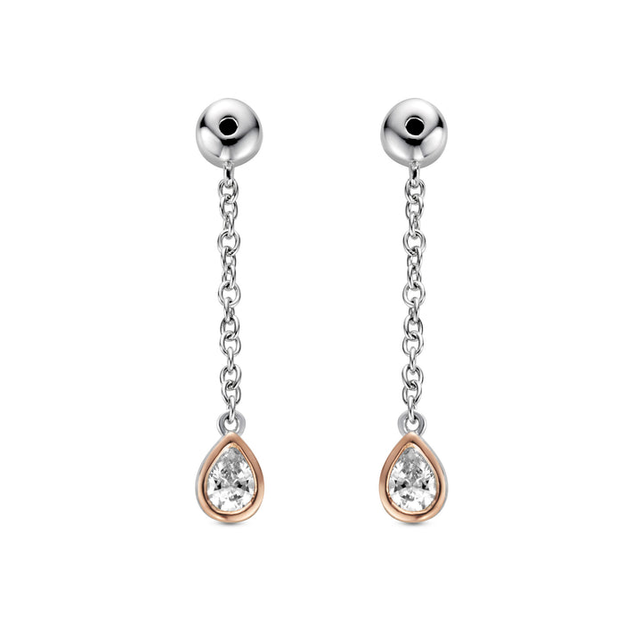 Clogau® Celebration Sterling Silver Drop Earring Backs with Swarovski® Zirconia 3SCEL1409