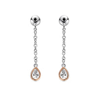Clogau® Celebration Sterling Silver Drop Earring Backs with Swarovski® Zirconia 3SCEL1409