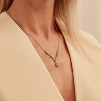Clogau® Celebration Sterling Silver Drop Necklace with Topaz 3SCEL970