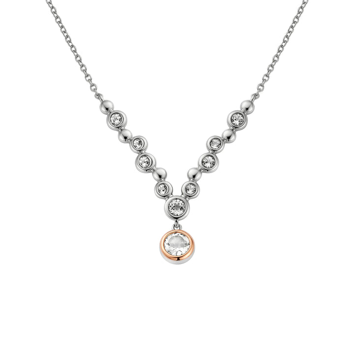 Clogau® Celebration Sterling Silver Drop Necklace with Topaz 3SCEL970