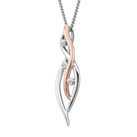 Clogau Nature's Wonder Sterling Silver Waterfall Pendant with Topaz  3SCTWIP - Michael Jones Jeweller