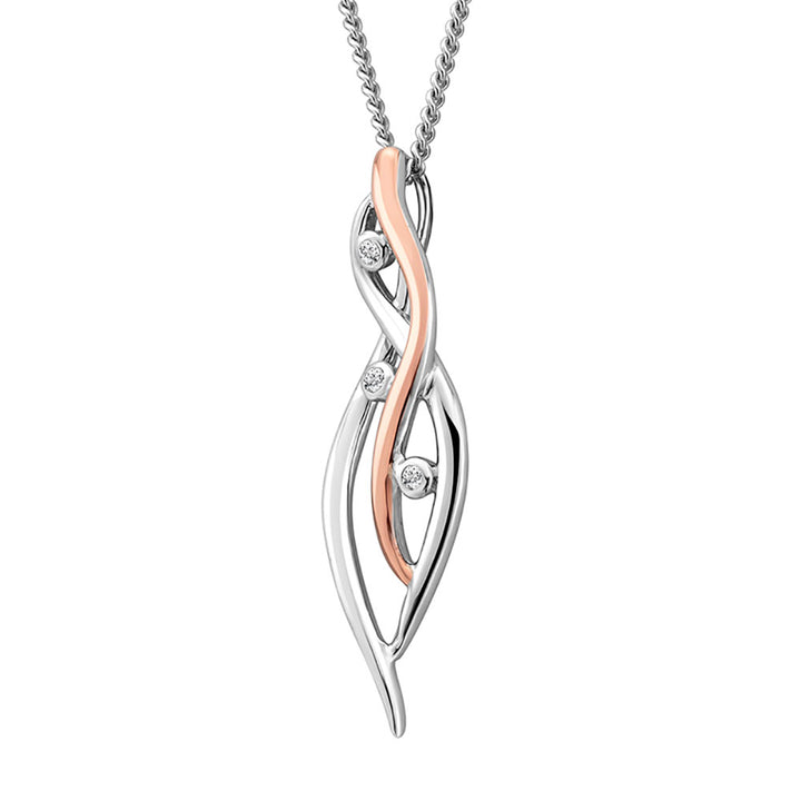 Clogau Nature's Wonder Sterling Silver Waterfall Pendant with Topaz  3SCTWIP