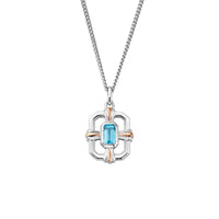 Clogau Enchanted Gateways Swiss Blue Topaz Pendant - Michael Jones Jeweller