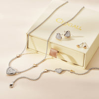 Clogau Forever Yours Sterling Silver Love Heart Necklace with Swarovski® Zirconia 3SFYO1008