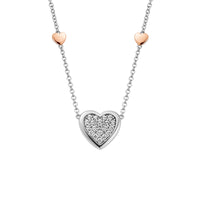 Clogau Forever Yours Sterling Silver Love Heart Necklace with Swarovski® Zirconia 3SFYO1008