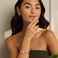 Clogau Insignia Sterling Silver Bangle with Topaz 3SINS842