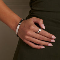 Clogau Insignia Sterling Silver Bangle with Topaz 3SINS842