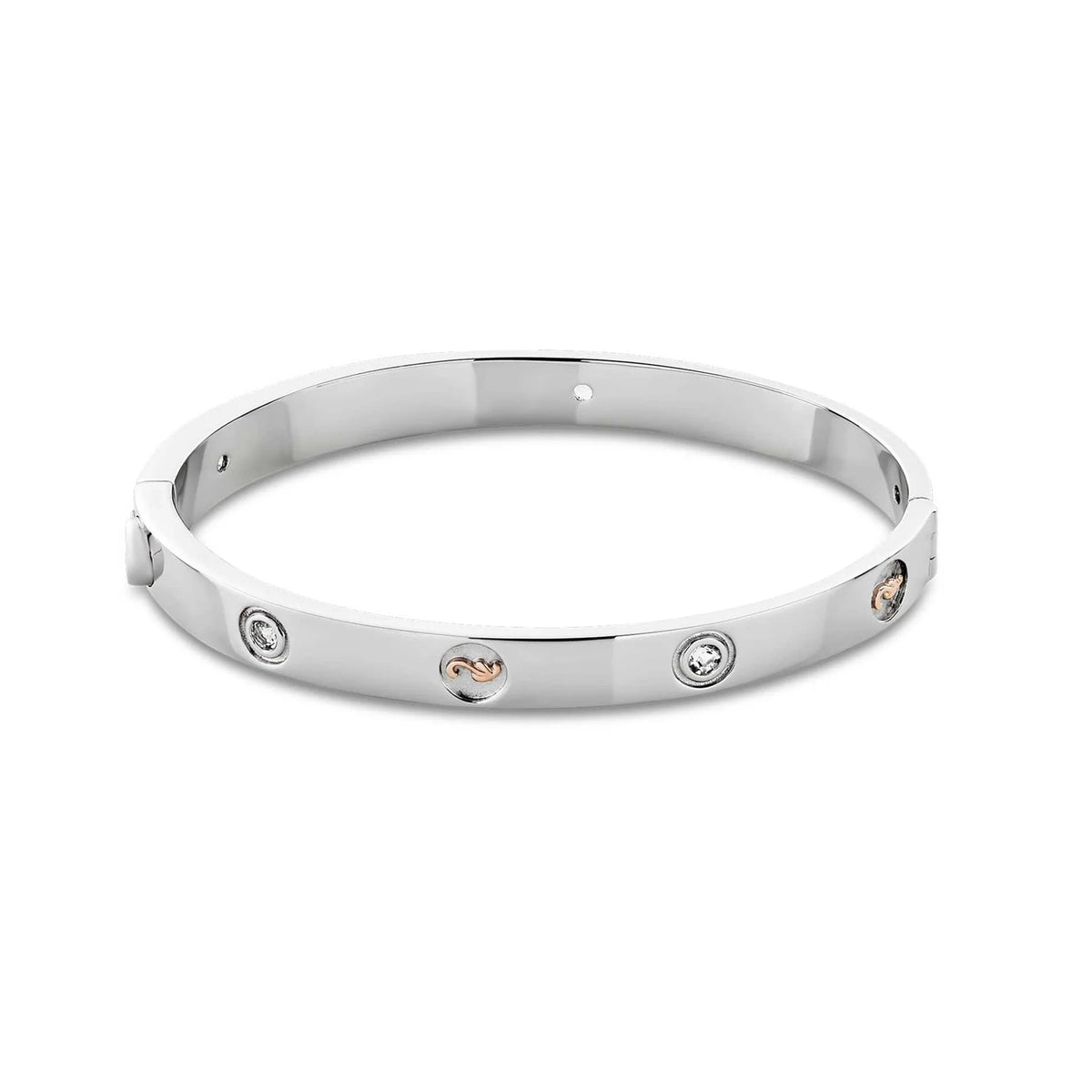 Clogau Insignia Sterling Silver Bangle with Topaz 3SINS842 - Michael Jones Jeweller