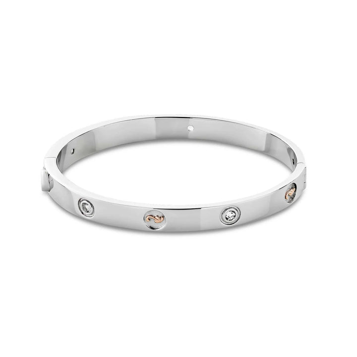 Clogau Insignia Sterling Silver Bangle with Topaz 3SINS842