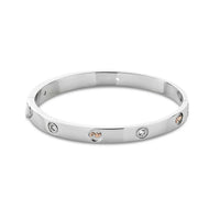 Clogau Insignia Sterling Silver Bangle with Topaz 3SINS842