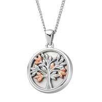 Clogau Tree of Life® Sterling Silver Pendant with Mother of Pearl 3SNTLCWP - Michael Jones Jeweller